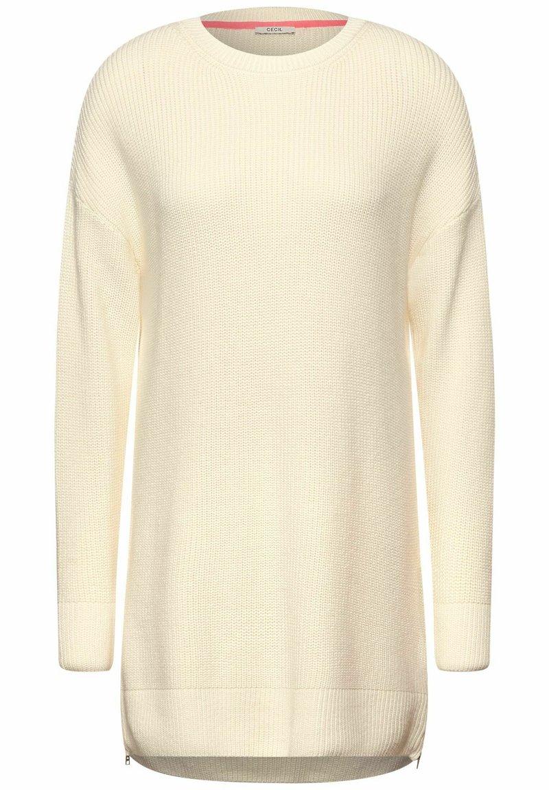 Damen Strickjacken | Cecil Strickpullover beige/weiß - TG46550 Damen Strickjacken | Cecil Strickpullover beige/weiß - TG46550