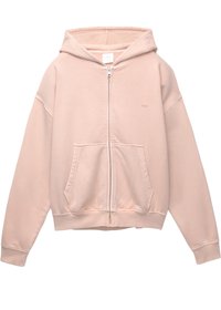 LOGO - Športna jopa s kapuco na zadrgo - pink