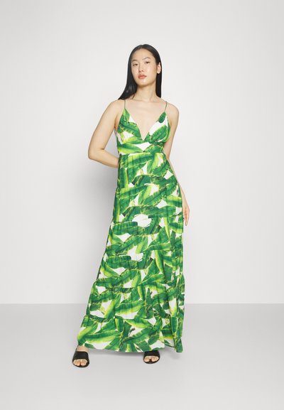 Alice + Olivia KAROLINA HALTER MAXI  - Robe de cocktail - sun palm off white