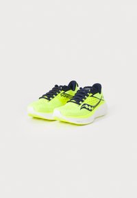 Saucony RIDE 17 - Hardloopschoenen voor op de weg - citron/navy