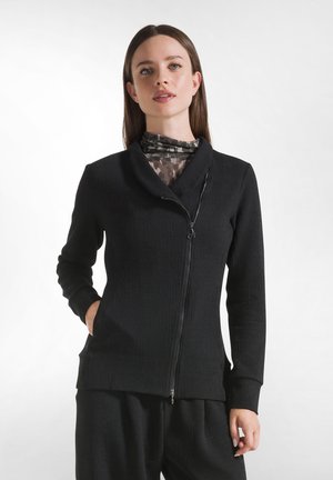 Sudadera con cremallera - black