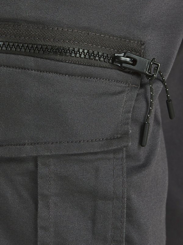 JJIACE JJDEX TAPERED - Cargo trousers - asphalt solid4