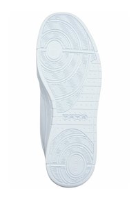 Weiße Sneaker-Sohle mit strukturiertem Muster aus runden und linearen Rillen. Das "DADA"-Logo ist an der Seite geprägt.