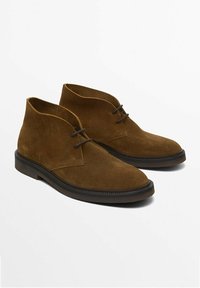 Massimo Dutti Bottines à lacets - dark brown