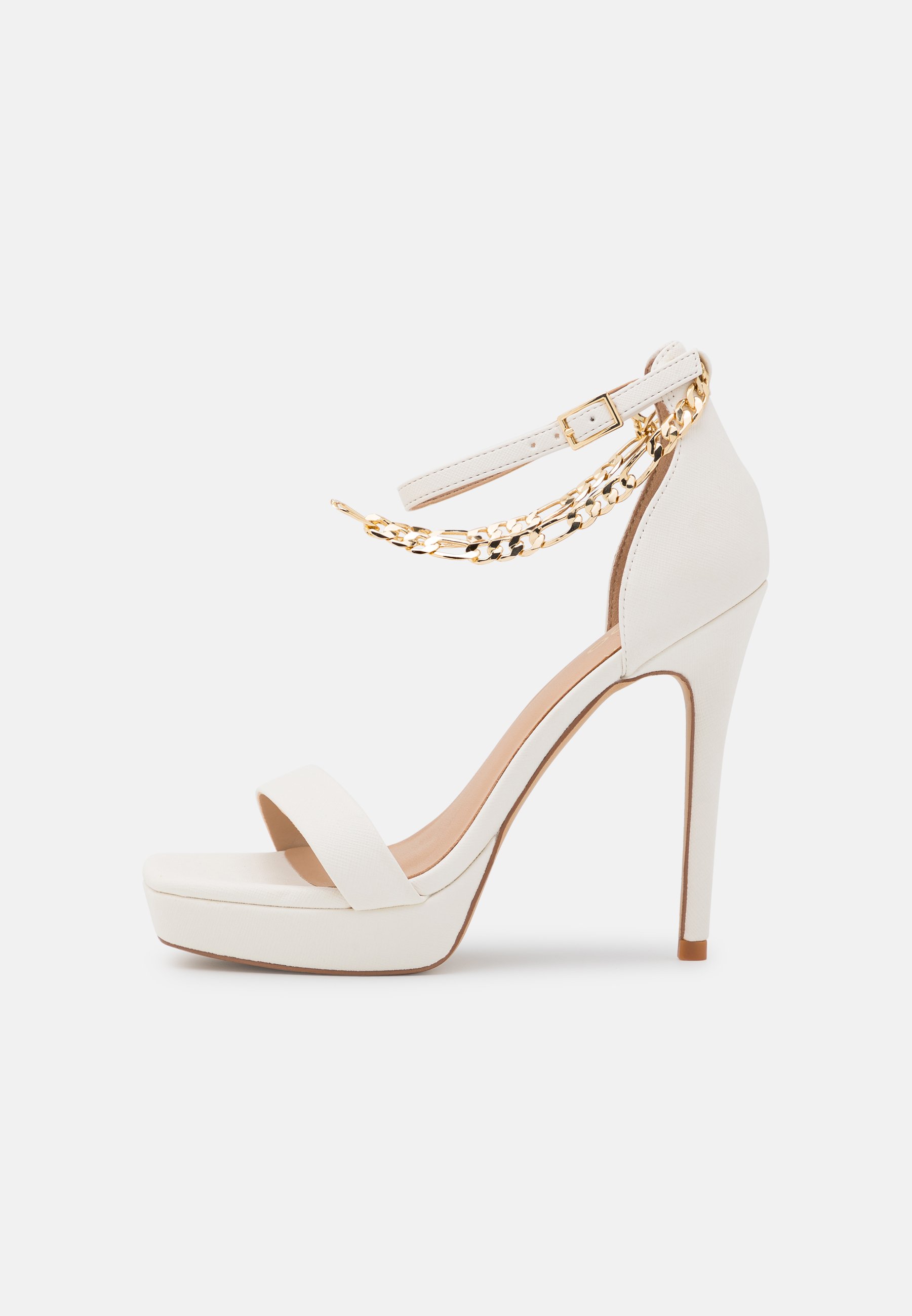 cute white platform sandals