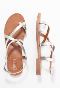 ONLY SHOES Varvassandaalit - silver-coloured