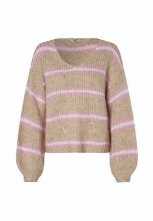 mbyM GATILIN-M - Stickad tröja - pink stripe