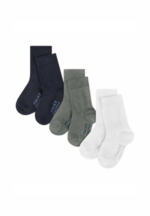 FALKE 3 PACK granatowy