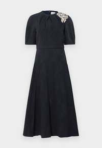 SHORT SLEEVE MIDI DRESS - Koktélruha / Partiruha - midnight blue