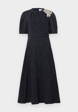 SHORT SLEEVE MIDI DRESS - Vestito elegante - midnight blue