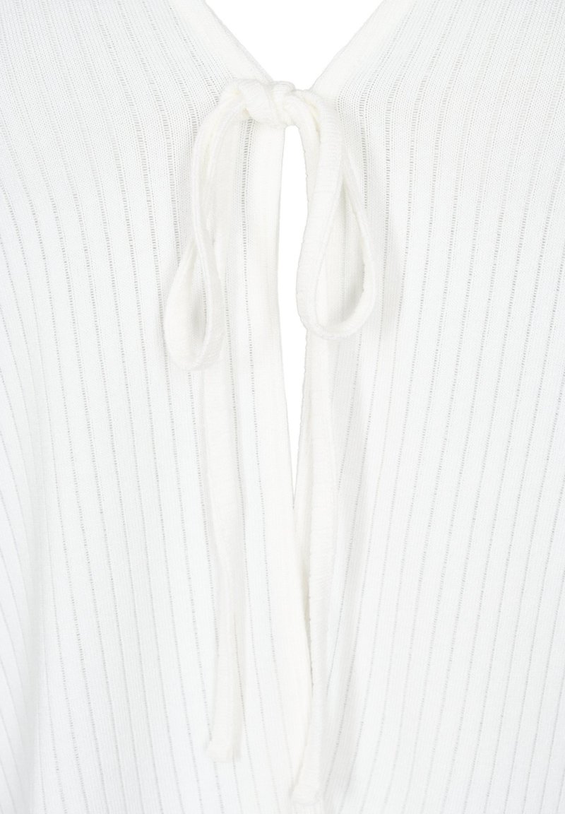Damen Strickjacken | Zizzi WITH TIE-STRING Strickjacke white/weiß - VF18002 Damen Strickjacken | Zizzi WITH TIE-STRING Strickjacke white/weiß - VF18002