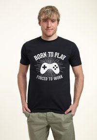 Henry Tiger VIDEOGAMES DUKE SONS BORN TO PLAY - Camiseta estampada - navy blue