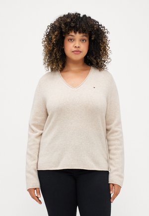 SWEATER - Strikkegenser - classic beige heather