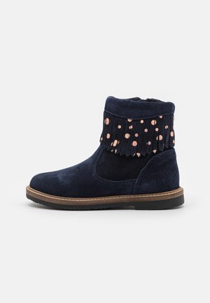 LEATHER - Stiefelette - dark blue