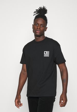 WAVY STATE - T-shirt con stampa - black/white
