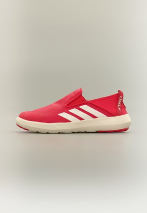 BOAT SLIP ON UNISEX - Hiking shoes - pure ruby/chalk white/semi impact orange