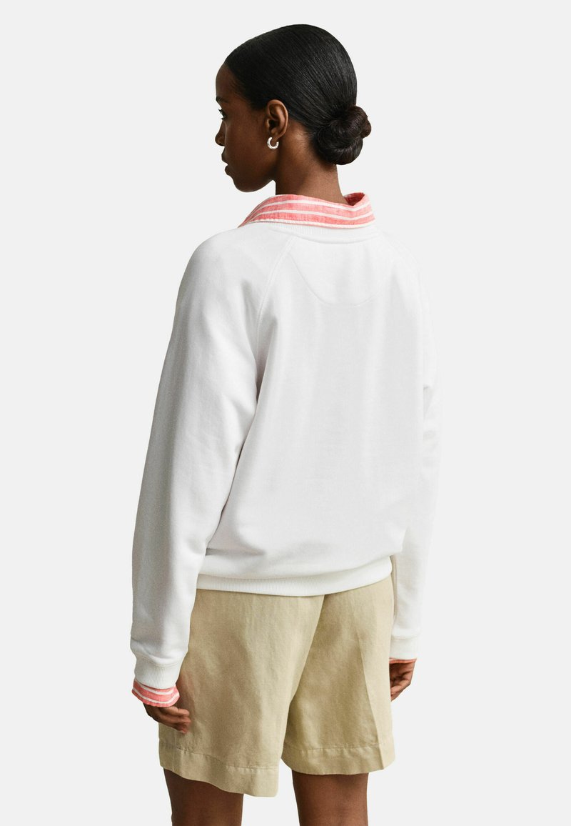 GANT GRAPHIC PRINT CREW NECK - Mikina - white