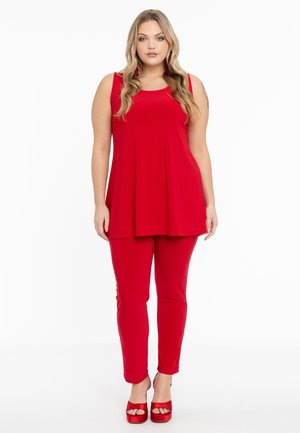 YOEK SLIM FIT - Broek - red