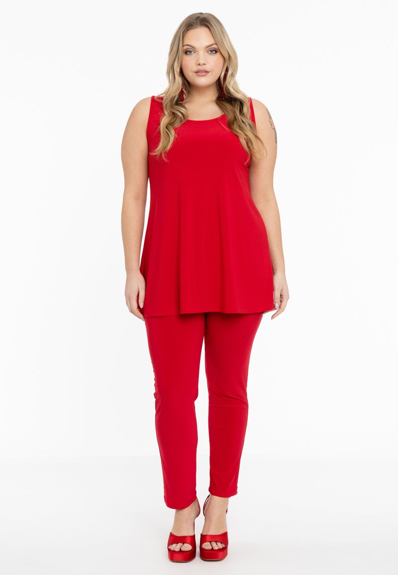 YOEK SLIM FIT - Pantalon classique - red