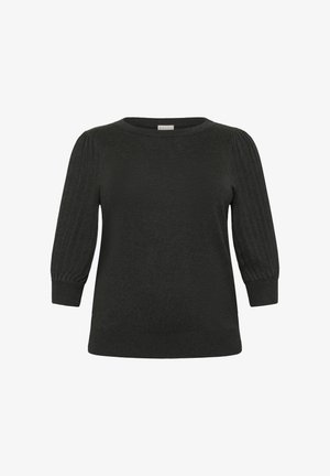 Kaffe Curve LONI 3/4 SL - Pullover - dark grey melange