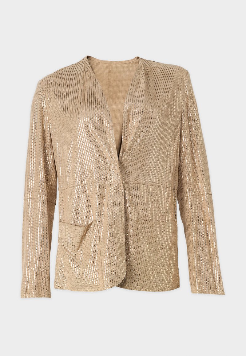 Emporio Armani Leren jas beige Emporio Armani Leren jas beige