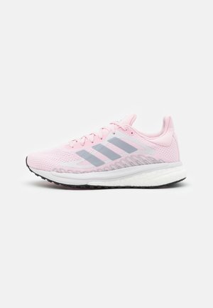 SOLAR GLIDE - Stabilty running shoes - fresh candy/half silver/solar red