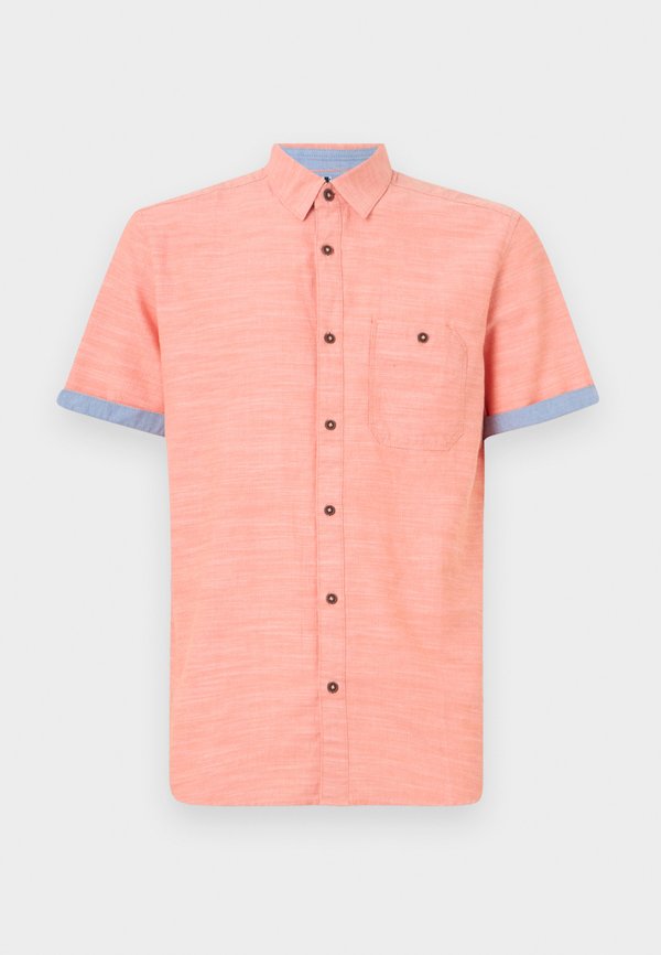 STRUCTURED SLUBYARN SHIRT - Shirt - brick orange4