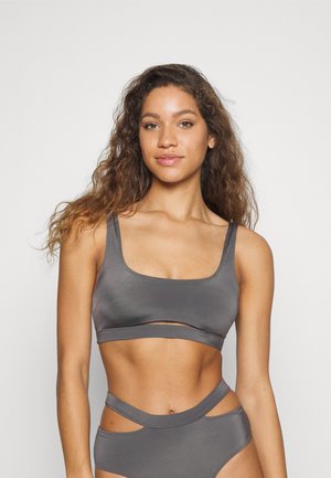 Monki Bikini top - dark grey