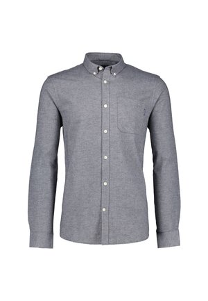 Lindbergh, LINDBERGH MÉLANGE BRUSHED SHIRT L/S - Vapaa-ajan kauluspaita - grey