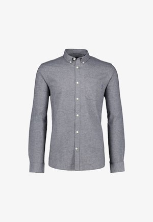 Lindbergh, LINDBERGH MÉLANGE BRUSHED SHIRT L/S - Vapaa-ajan kauluspaita - grey