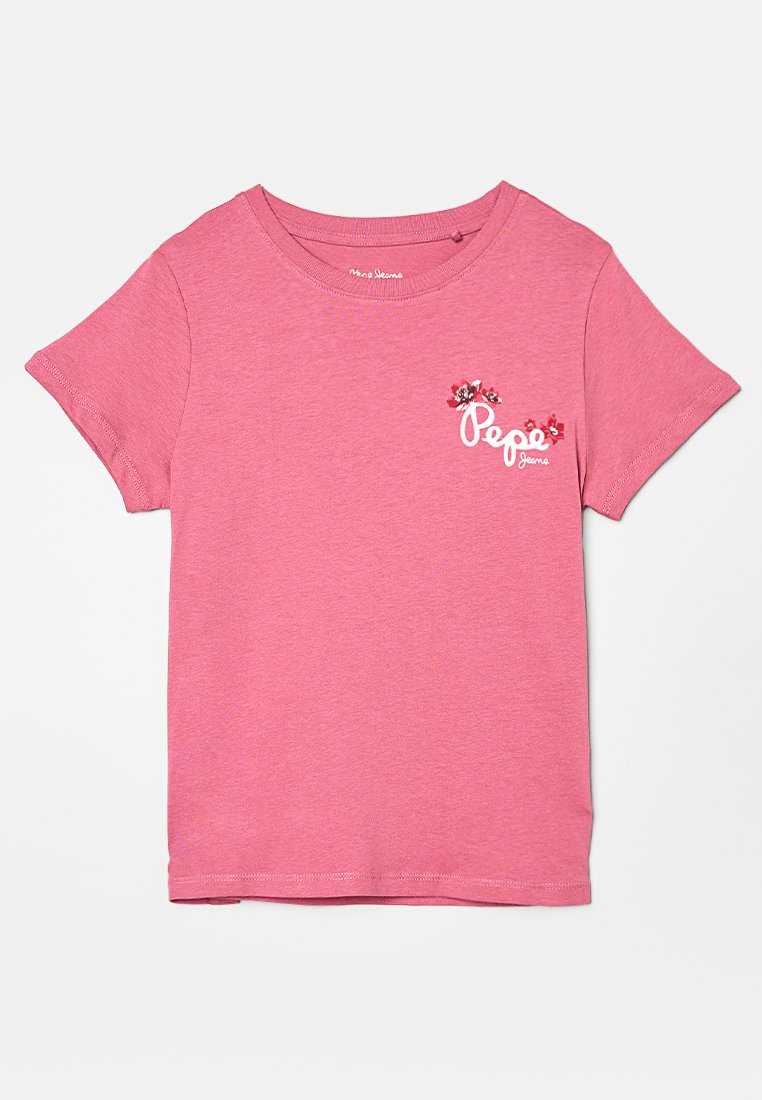Pepe Jeans T-shirt print donkerroze Pepe Jeans T-shirt print donkerroze