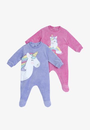SET 2 PIECES - Grenouillère - violet