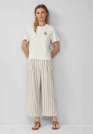 Print T-shirt - creme