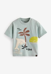 Next SHORT SLEEVE CHARACTER 3 PACK - Triko s potiskem - blue brown