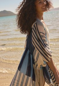 Next TIE WAIST  REGULAR FIT - Beach accessory - blue stripe