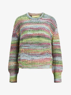 JJXX, JXSIMONE CREW NECK - Пуловер - limeade multi coloure space dye