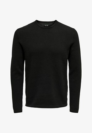 ONSPANTER STRUC CREW NOOS - Jumper - obsidian