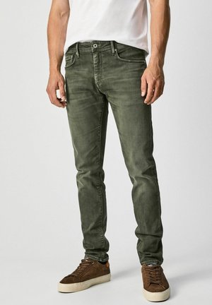 Slim fit -farkut - green