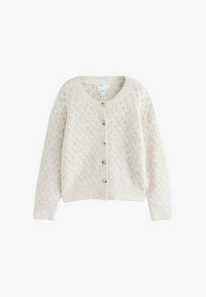 Next, KNITTED CARDIGAN - Cardigan - cream