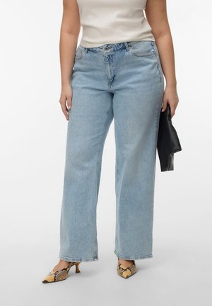Vero Moda Curve, VMCTESSA - Wide leg - light blue denim