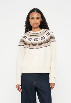 SOFT FAIRISLE  - Jumper - stone