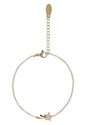 Delicaat gouden armband met een stervormige hanger versierd met kleine kristallen en een verstelbare sluiting.