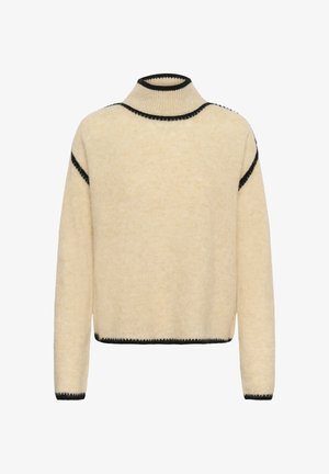Culture, CUJIA KATRINA TURTLENECK - Trui - whitecap melange
