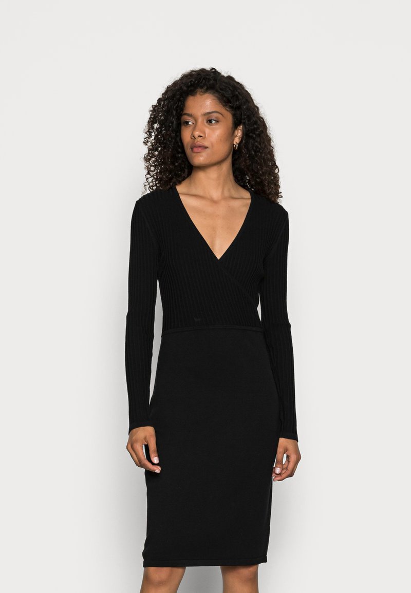 Esprit Collection DRESSES FLAT - Vestido de malha - black