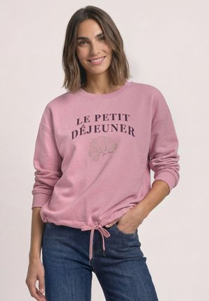 Street One LANGARM SWEATSHIRT MIT WORDING - Sweatshirt - vintage blush