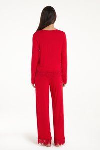 Tezenis SET - Conjunto de pijama - rot rosso inverno
