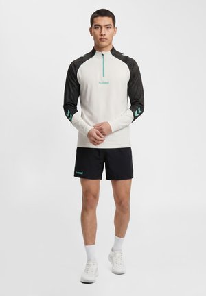 Hummel, 2.0 TRAINING HALF ZIP - Langærmet T-shirt - vaporous gray pool blue