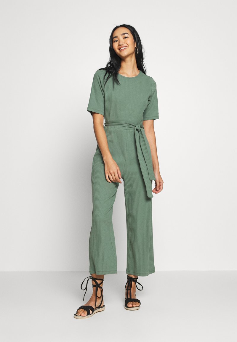 Even&Odd STRAIGHT LEG - Macacão - khaki