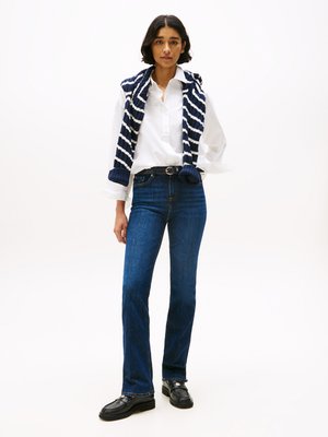 Tommy Hilfiger BOOTCUT - Bootcut-teksad - dark blue