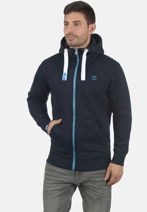 Solid SDBENN HIGH NECK ZIP - Sweater met rits - blue